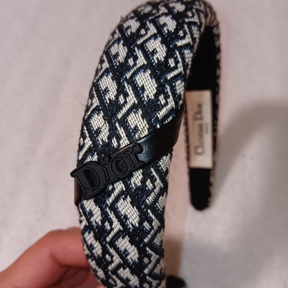 Dior Black and White Patterned Headband